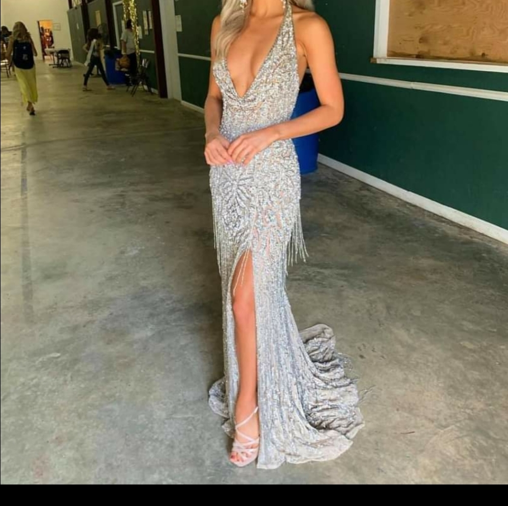 Sherri Hill Fringe Gown